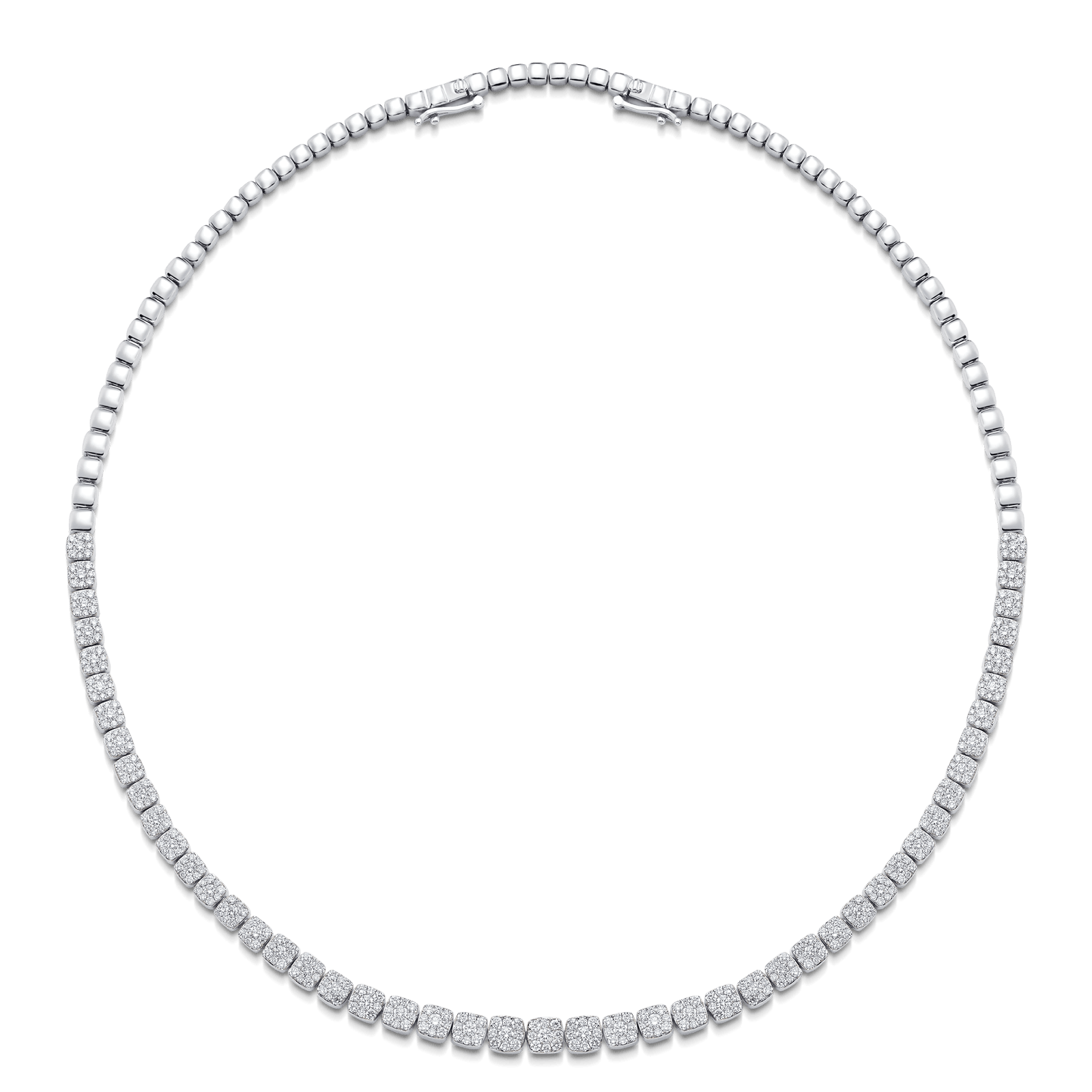 Adira Graduated Diamond Cluster Choker