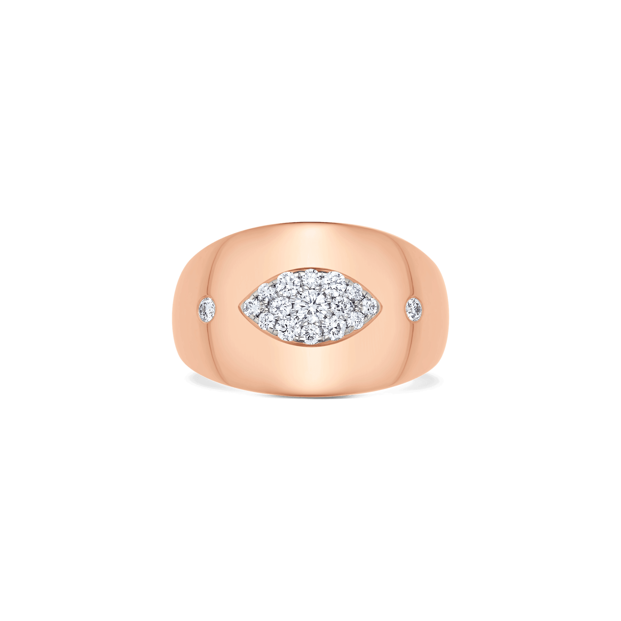 Aurora Illusion Marquise Signet Ring