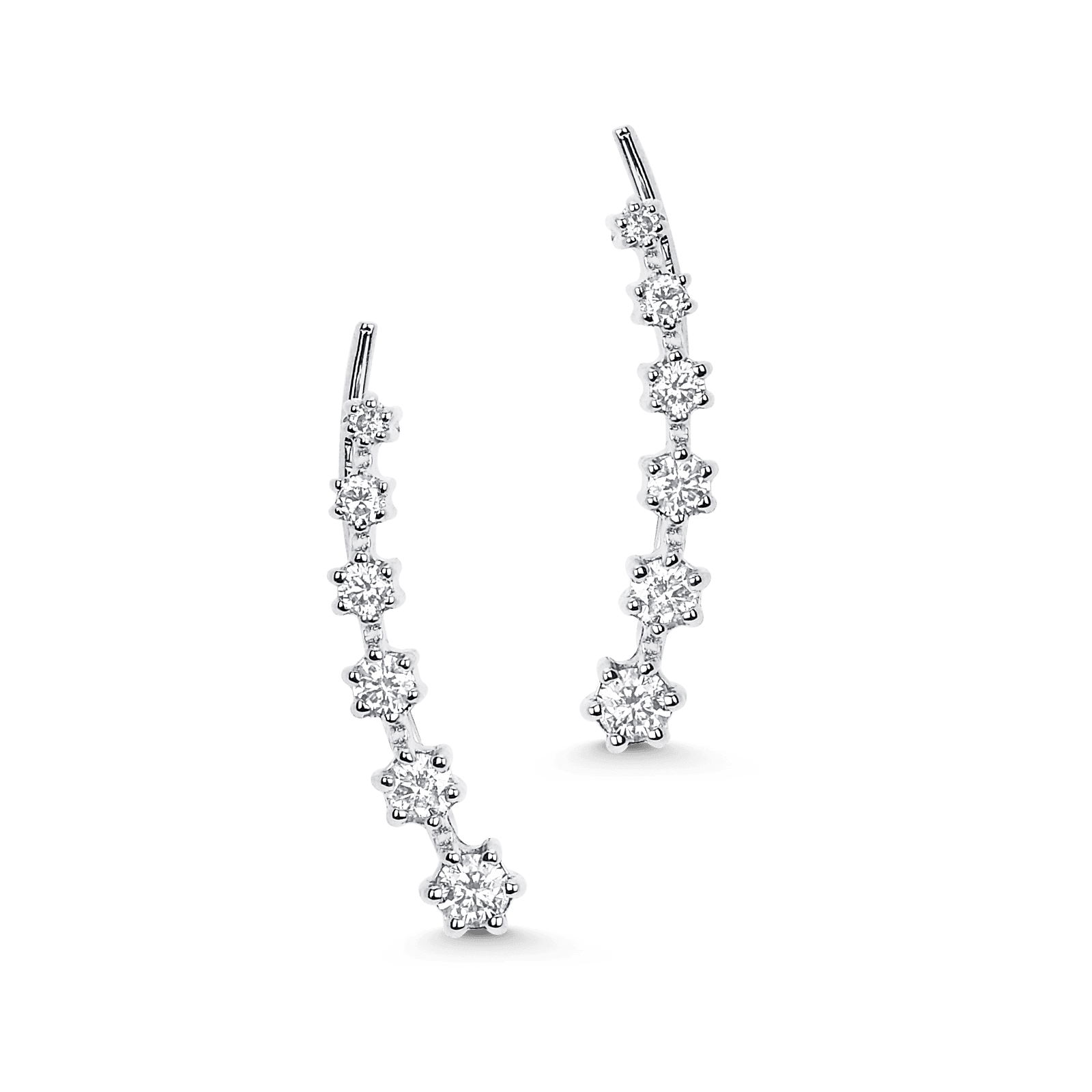 Dujour Diamond Ear Crawler Earrings