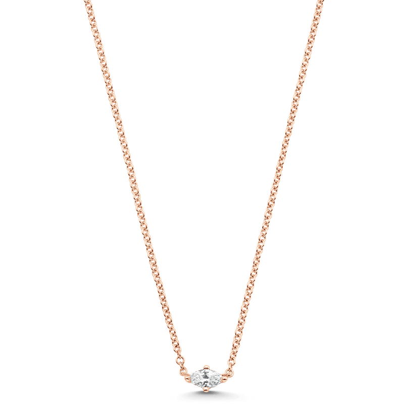 Dujour Marquise Single Diamond Necklace