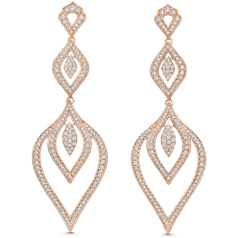 Sapphire and Diamond Earrings – Euro Design Jewelry