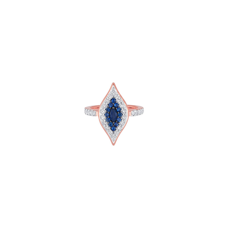 Donna Large Blue Sapphire Ring