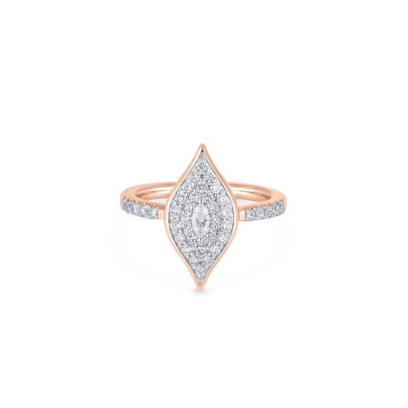 Donna Pave Marquis Ring