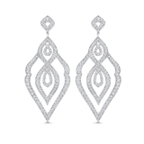 Donna Diamond And Gold Chandelier Earrings