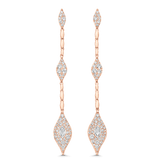 Donna Rose Diamond Drop Earrings