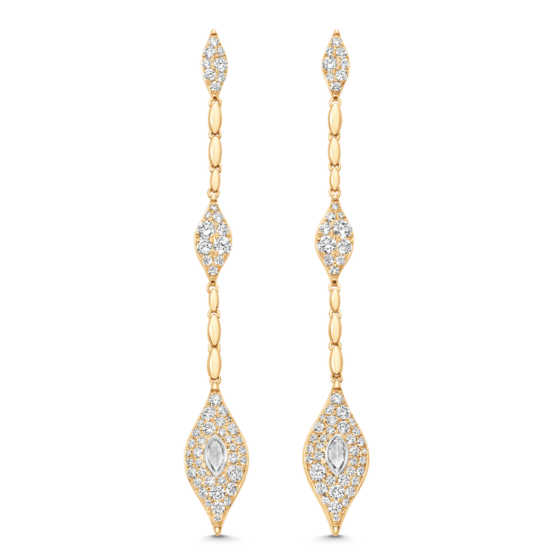 Donna Rose Diamond Drop Earrings