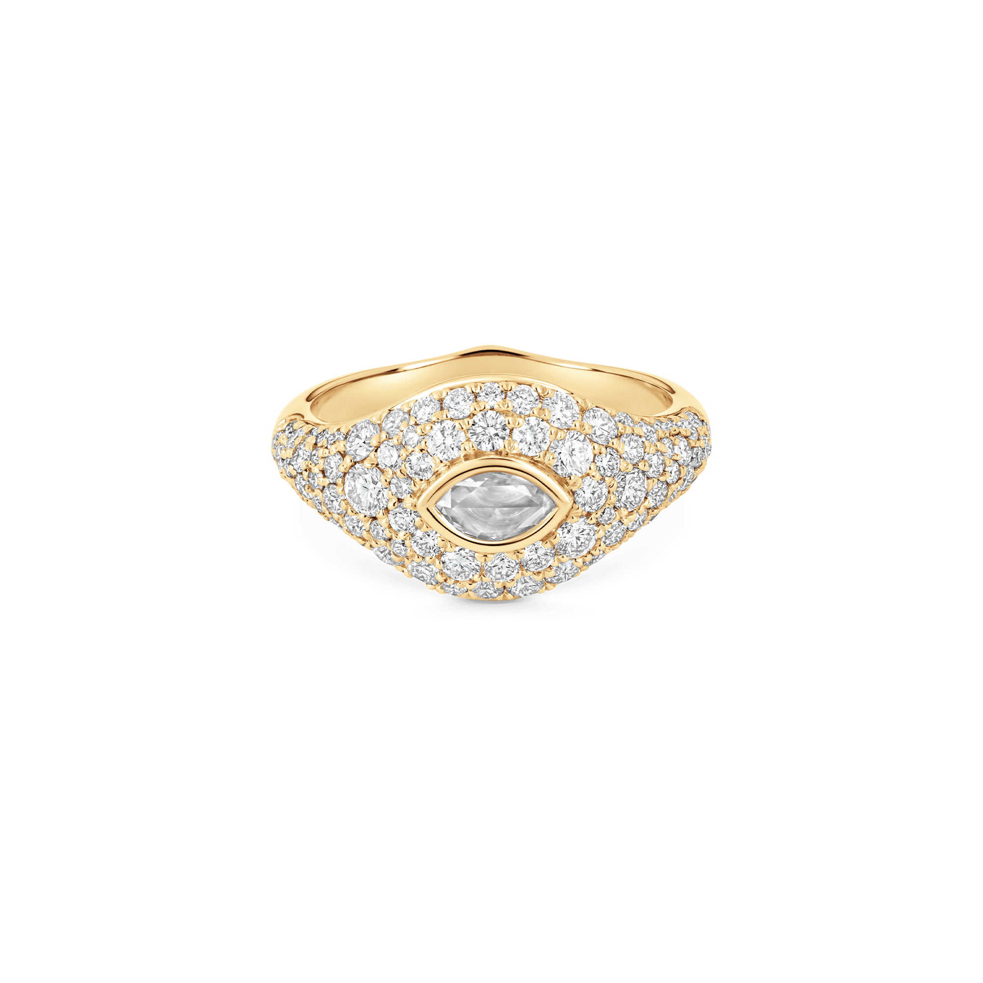 Donna Rose Cut Signet Ring