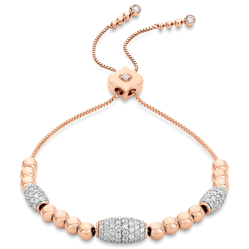 Isadora Cali Diamond Bead Bolo Bracelet