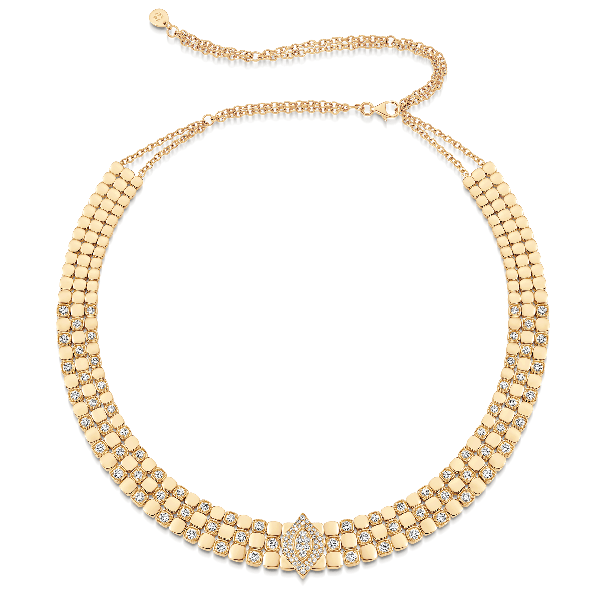 Isadora Cushion and Marquise Diamond Statement Choker