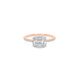 Illusion Emerald Ring