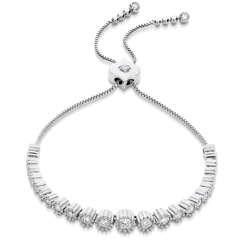 Isadora Floret Diamond Bolo Bracelet
