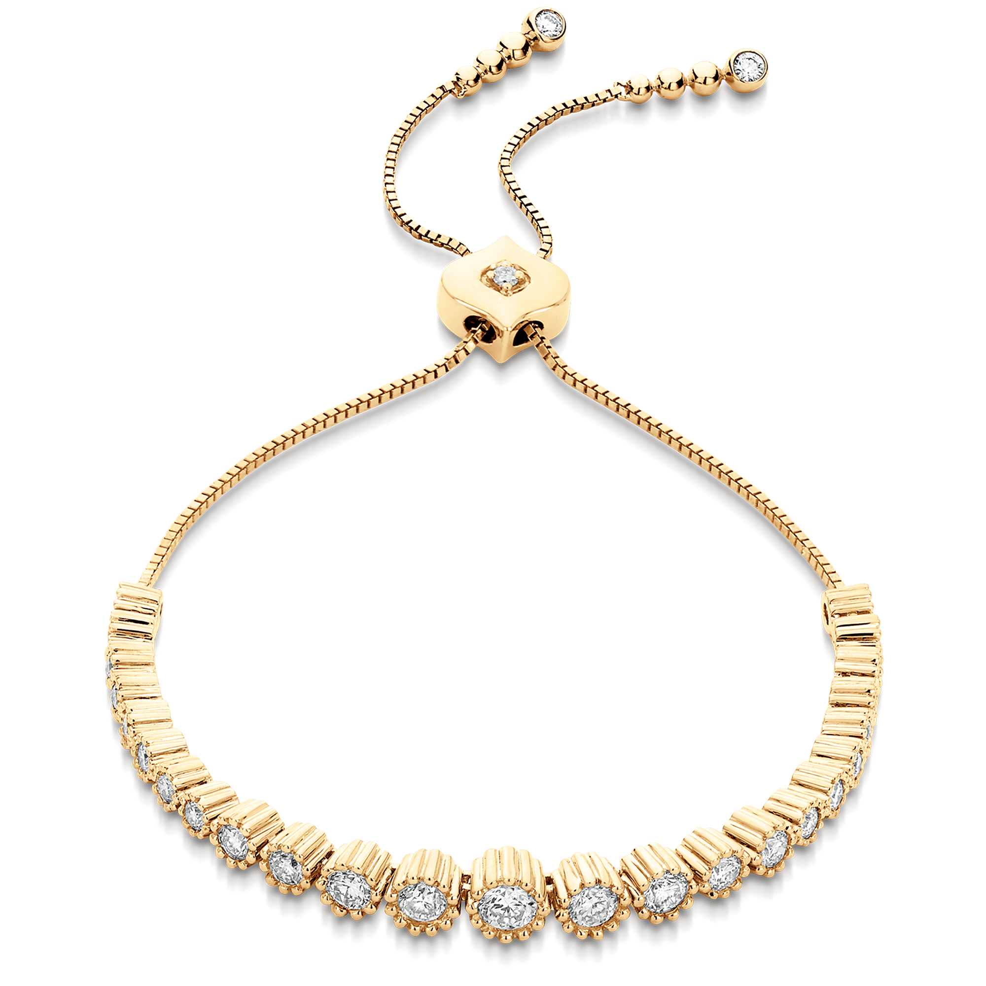 Isadora Floret Diamond Bolo Bracelet