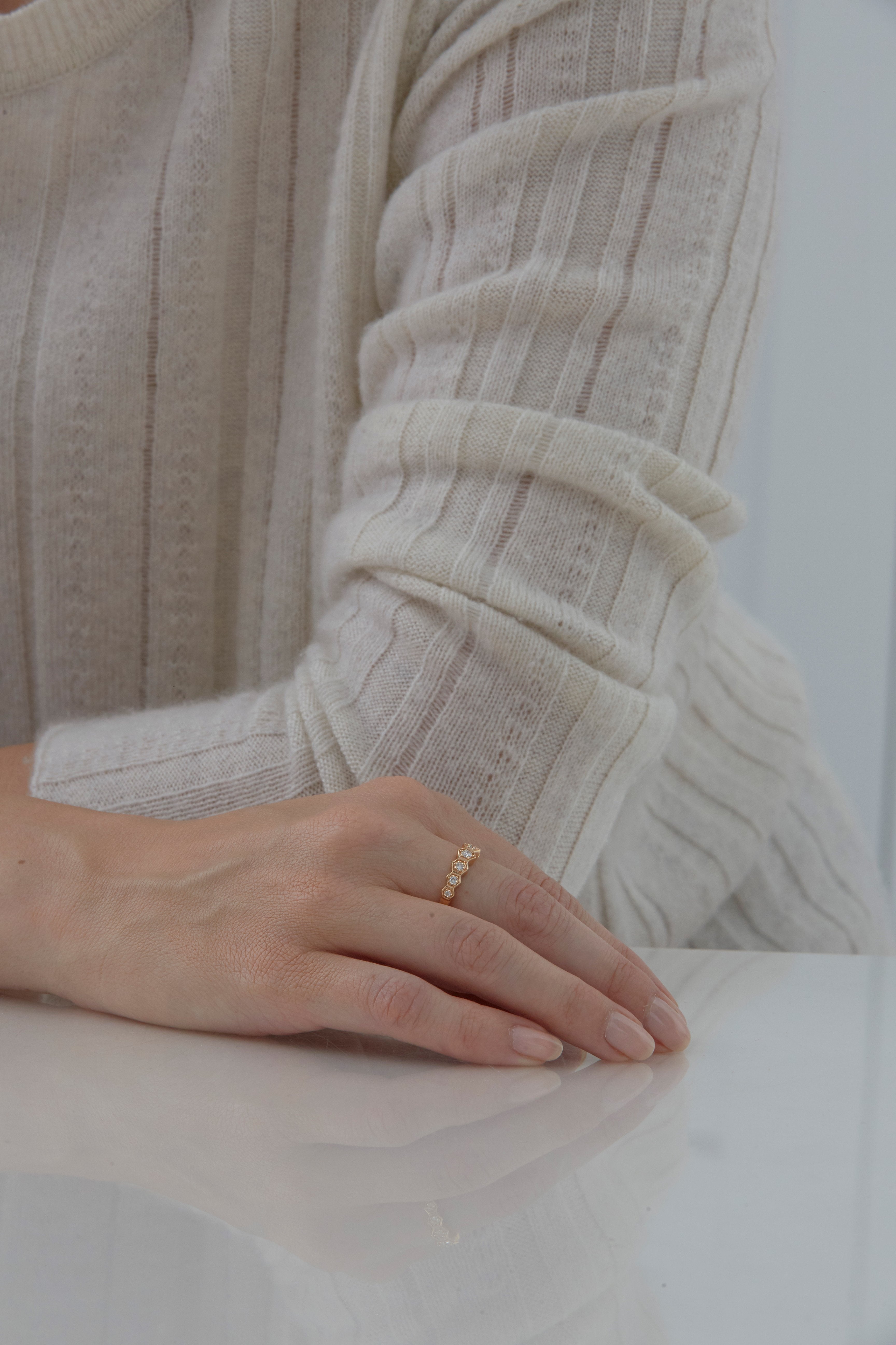 Isadora Hexagon Partial Ring