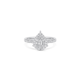 Illusion Pear Diamond Ring
