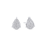 Illusion Pear Diamond Cluster Studs