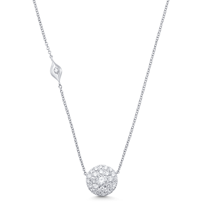 Amazon.com: CIShop S925 Sterling Silver Chain Full Diamond Crystal Ball  Sparkle Colla Pendant Necklace for Women : Clothing, Shoes & Jewelry