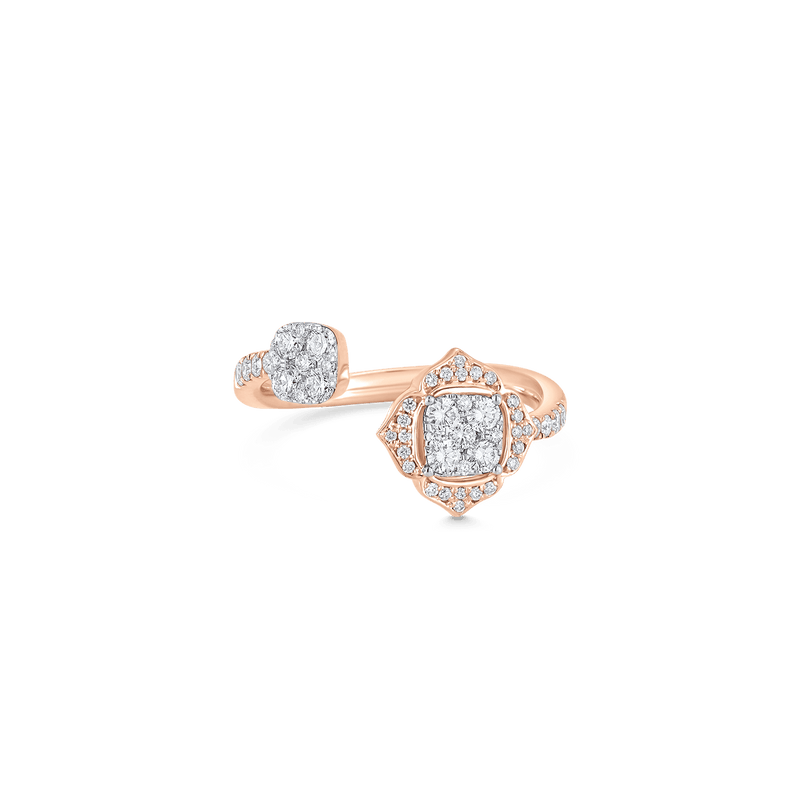 Leela Cushion Bypass Diamond Ring