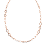 Lucia Gold Link Diamond Lined Necklace