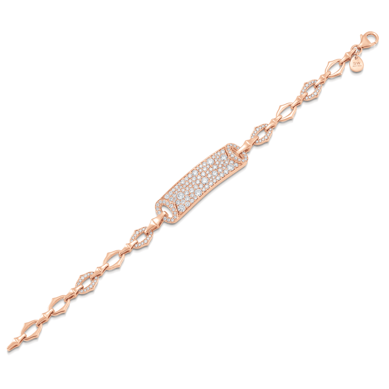 Lucia Pave Diamond Bar Bracelet
