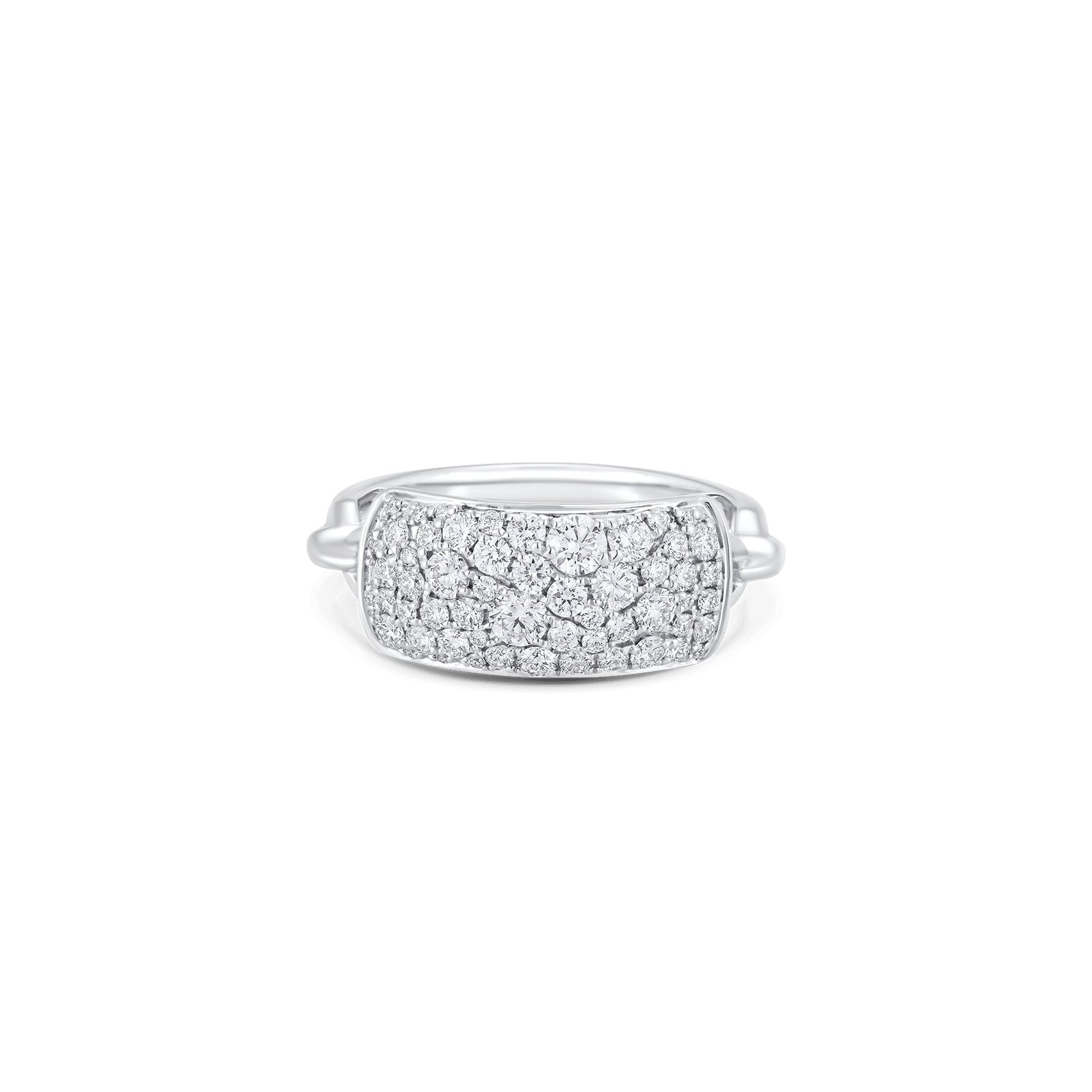 Lucia Pave Diamond Bar Tag Ring