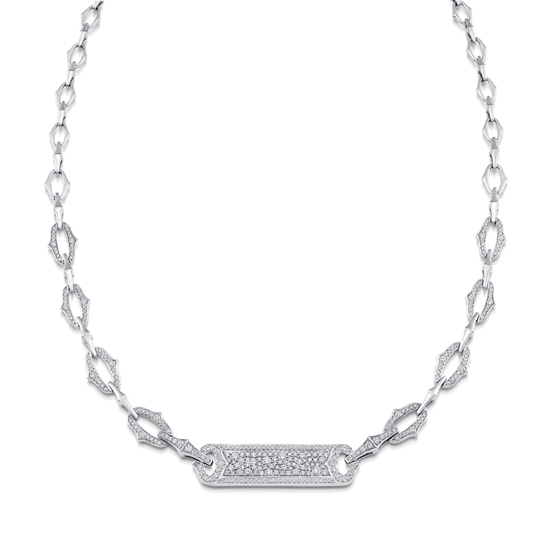 Lucia Diamond Bar Necklace