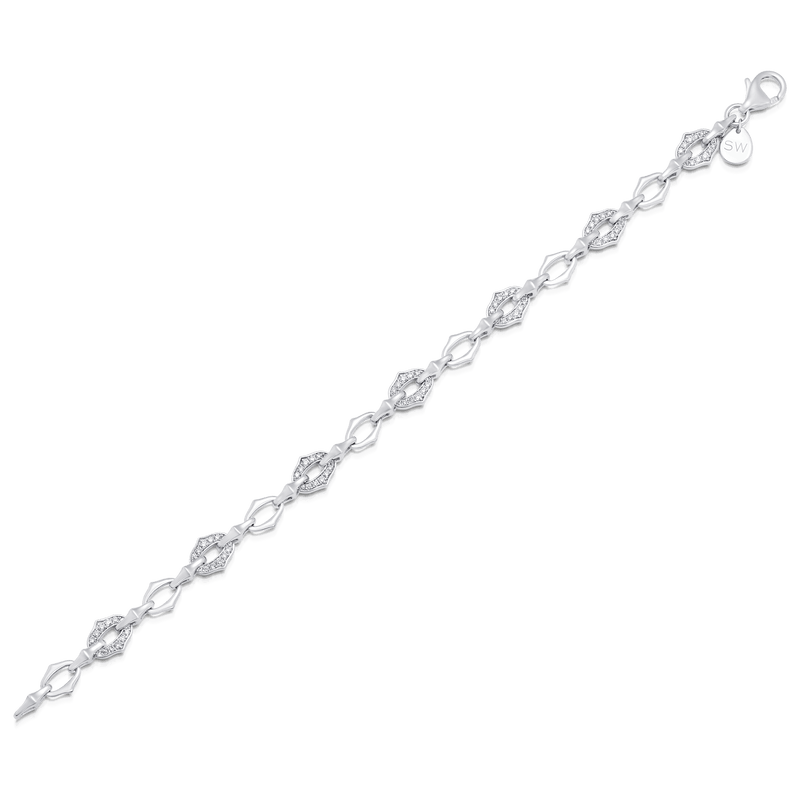 Lucia Chain & Pavé Diamond Bracelet