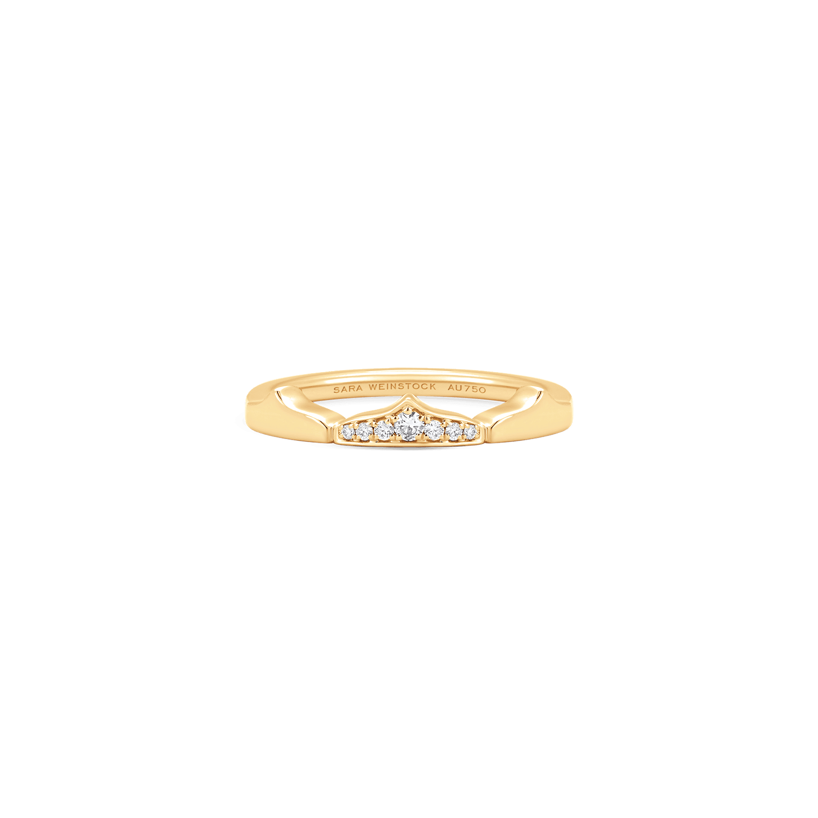 Lucia Single Taj Pave Diamond Ring