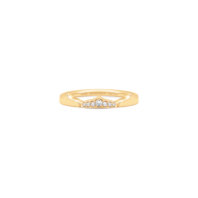 Lucia Single Taj Pave Diamond Ring