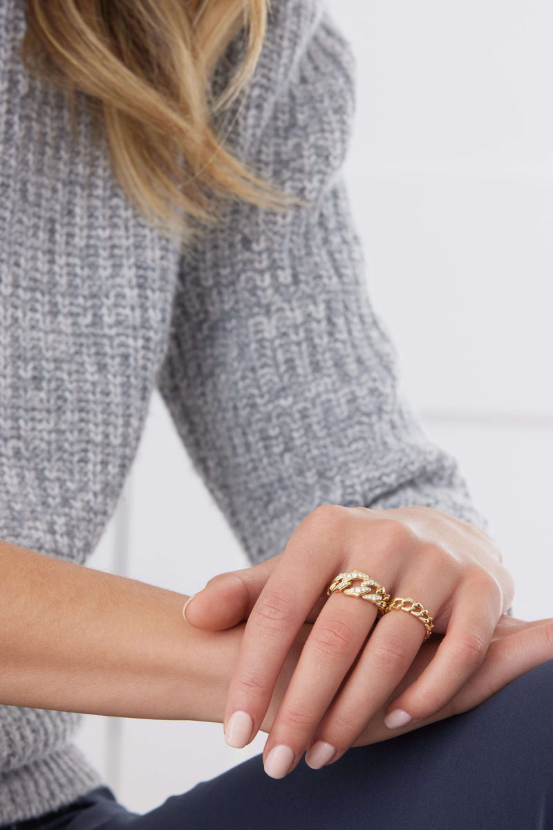 Lucia Solid Link Ring