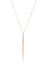 Nappa Gold Tassel Necklace