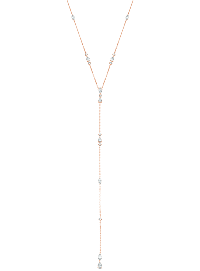 Purity Gold Chain Diamond Drop Necklace