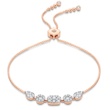 Reverie Cushion Round & Pear Diamond Bolo Bracelet