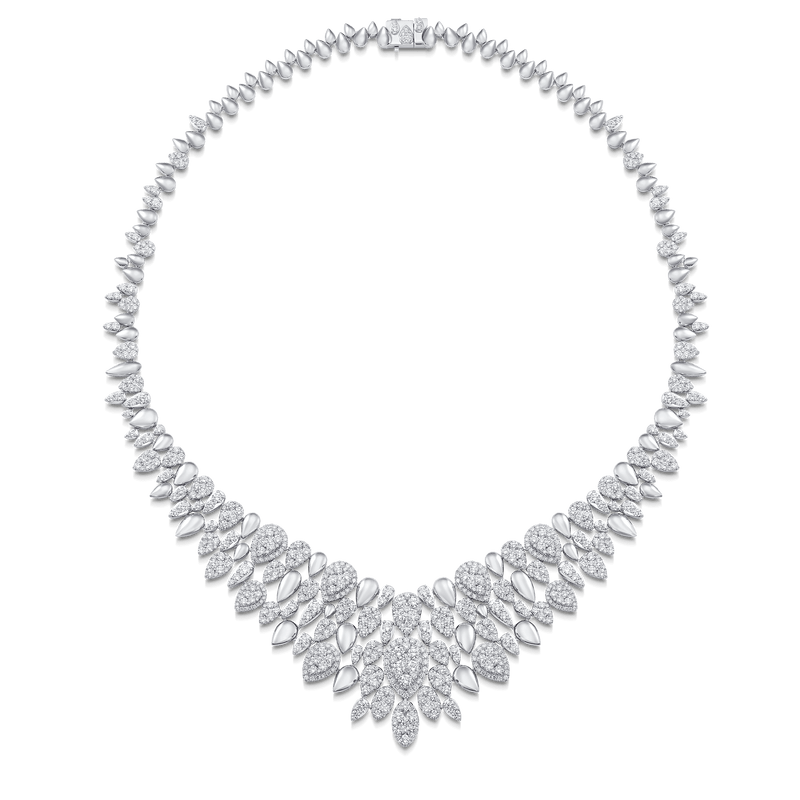 Pearl and Crystal Statement Necklace | David's Bridal