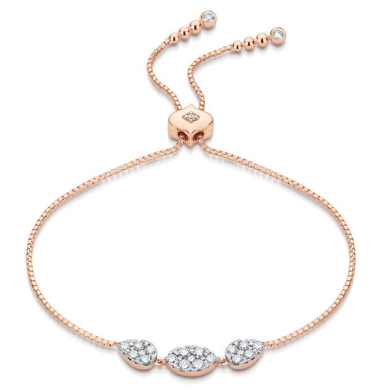 Reverie Marquise & Pear Diamond Bolo Bracelet