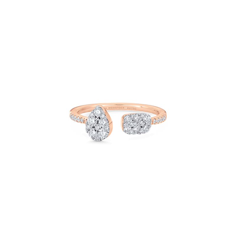Reverie Pear Diamond Cushion Ring