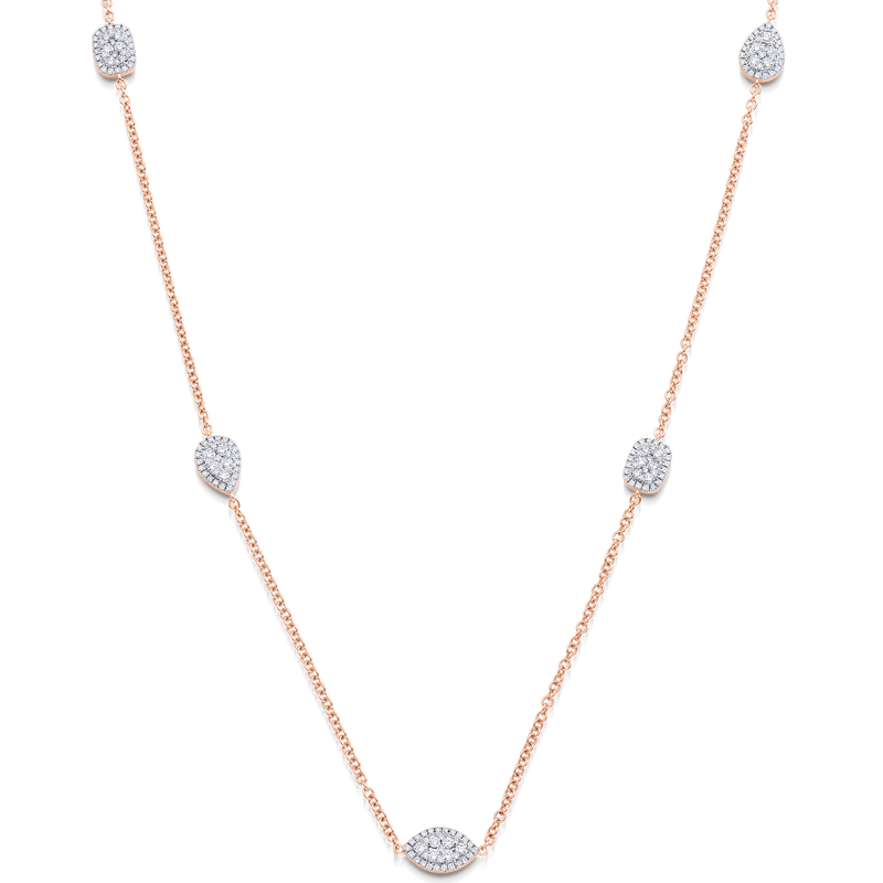 Reverie Diamond Cluster Necklace | Designer Fine Jewelry by Sara Weinstock