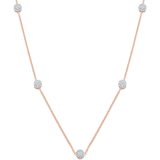Reverie Round Diamond Cluster Necklace