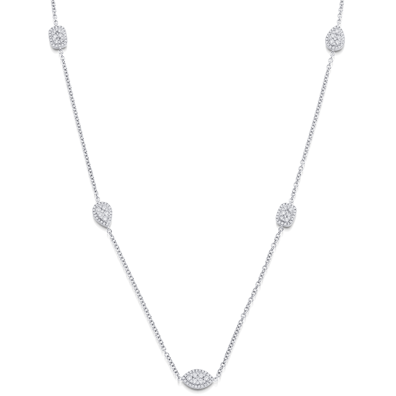 Reverie Diamond Cluster Necklace