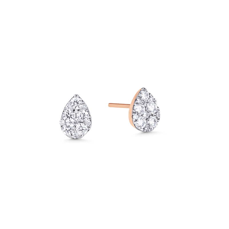 Reverie Pear Diamond Cluster Earrings