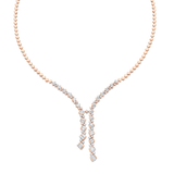 Taj Braided Diamond Drop Necklace