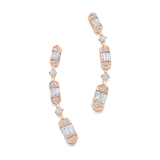 Taj Baguette Diamond Ear Crawler Earrings