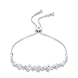 Taj Diamond Cluster Bolo Bracelet