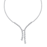 Taj Braided Diamond Drop Necklace
