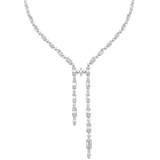 Taj Baguette Diamond Drop Necklace