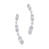 Taj Baguette Diamond Ear Crawler Earrings