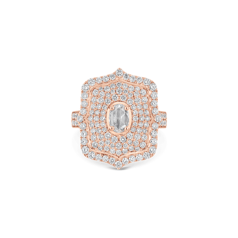 Veena Taj Rose Cut Diamond Ring