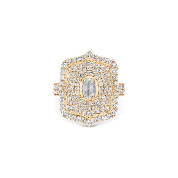 Veena Taj Rose Cut Diamond Ring