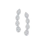 Reverie Diamond Cluster Crawler Earrings