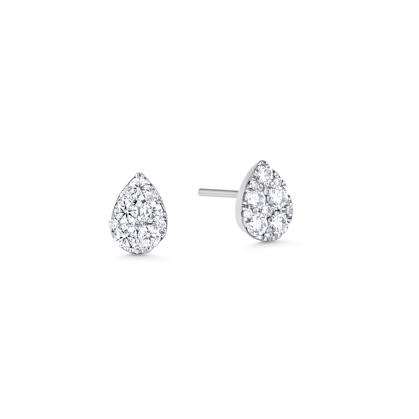 Reverie Pear Diamond Cluster Earrings