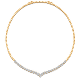 Adira Cushion Diamond Cluster Choker - Sara Weinstock Fine Jewelry
